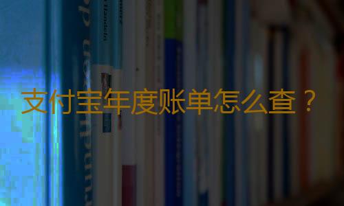 支付宝年度账单怎么查？支付宝个人年度对账单